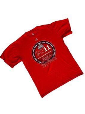 ST LOUIS CARDINALS 2011 World Series Champions t-shirt size medium